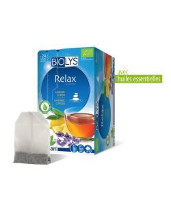 Tisane Relax (lavande citron) BIO, 24 sachets